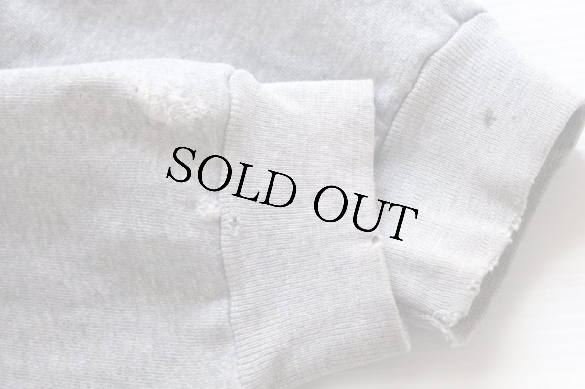 画像6: 60s UNKNOWN セパポケ 裏サーマル スウェット ジップパーカー 杢グレー (6)