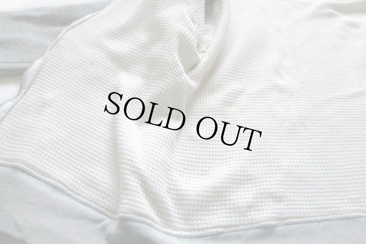 画像5: 60s UNKNOWN セパポケ 裏サーマル スウェット ジップパーカー 杢グレー (5)