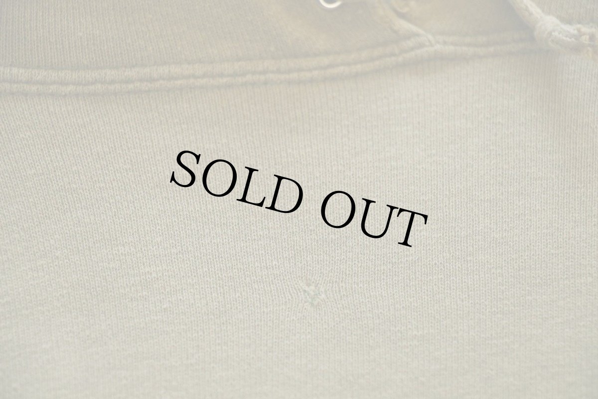 画像8: 60s MAYO SPRUCE 無地 コットン スウェットパーカー オリーブ フェード L (8)