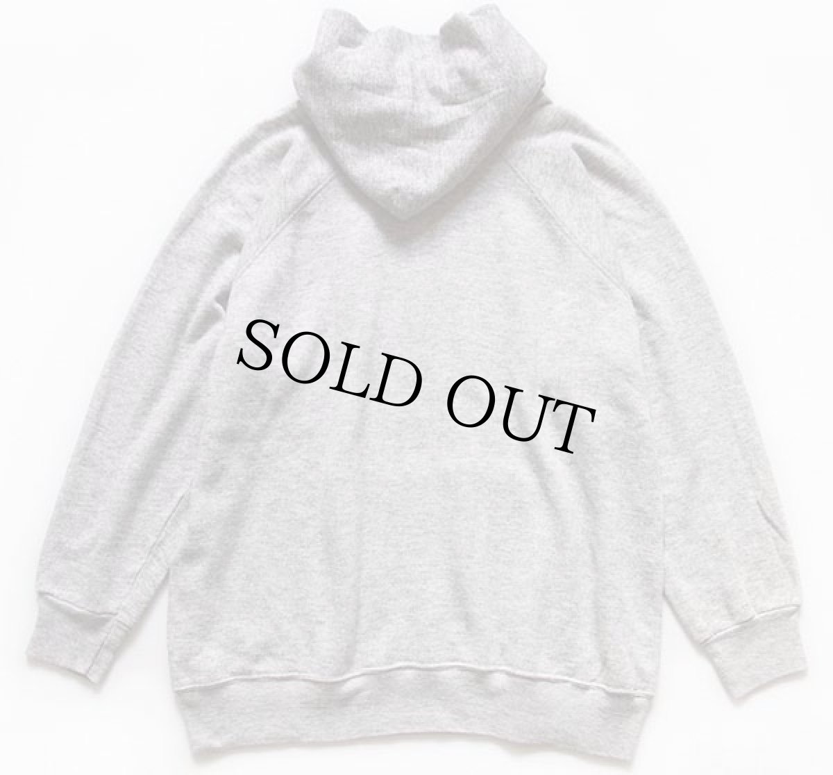 画像2: 80s USA製 Championチャンピオン Women's Encampment 染み込みプリント スウェットパーカー 杢グレー XL (2)