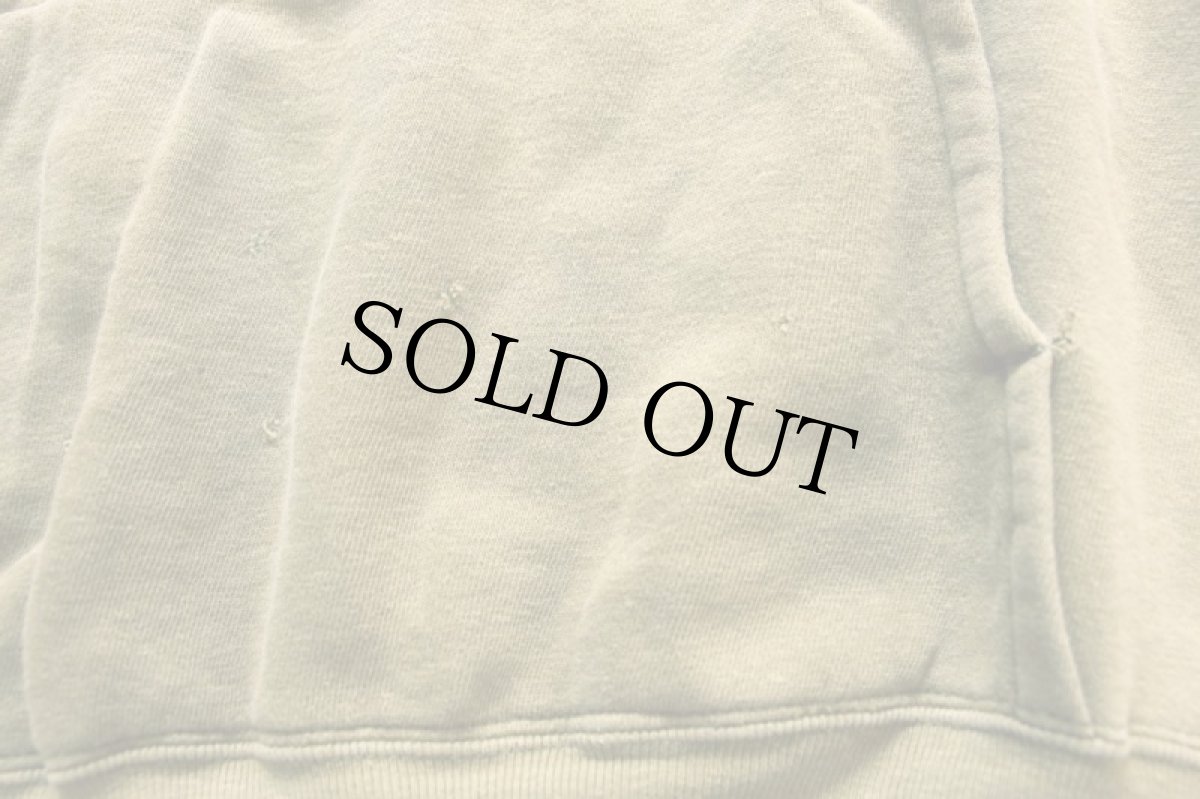 画像5: 60s MAYO SPRUCE 無地 コットン スウェットパーカー オリーブ フェード L (5)