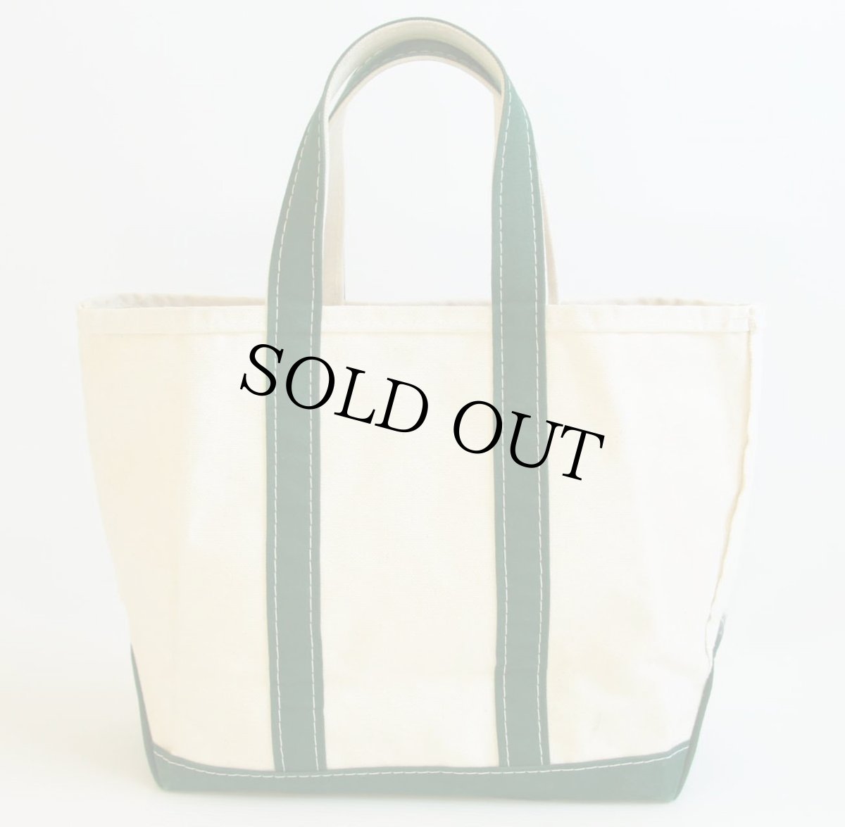 画像2: 90s L.L.Bean BOAT AND TOTE RAH刺繍 キャンバス トートバッグ 緑 M★ミディアム (2)