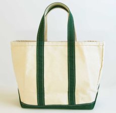 画像2: 90s L.L.Bean BOAT AND TOTE RAH刺繍 キャンバス トートバッグ 緑 M★ミディアム (2)