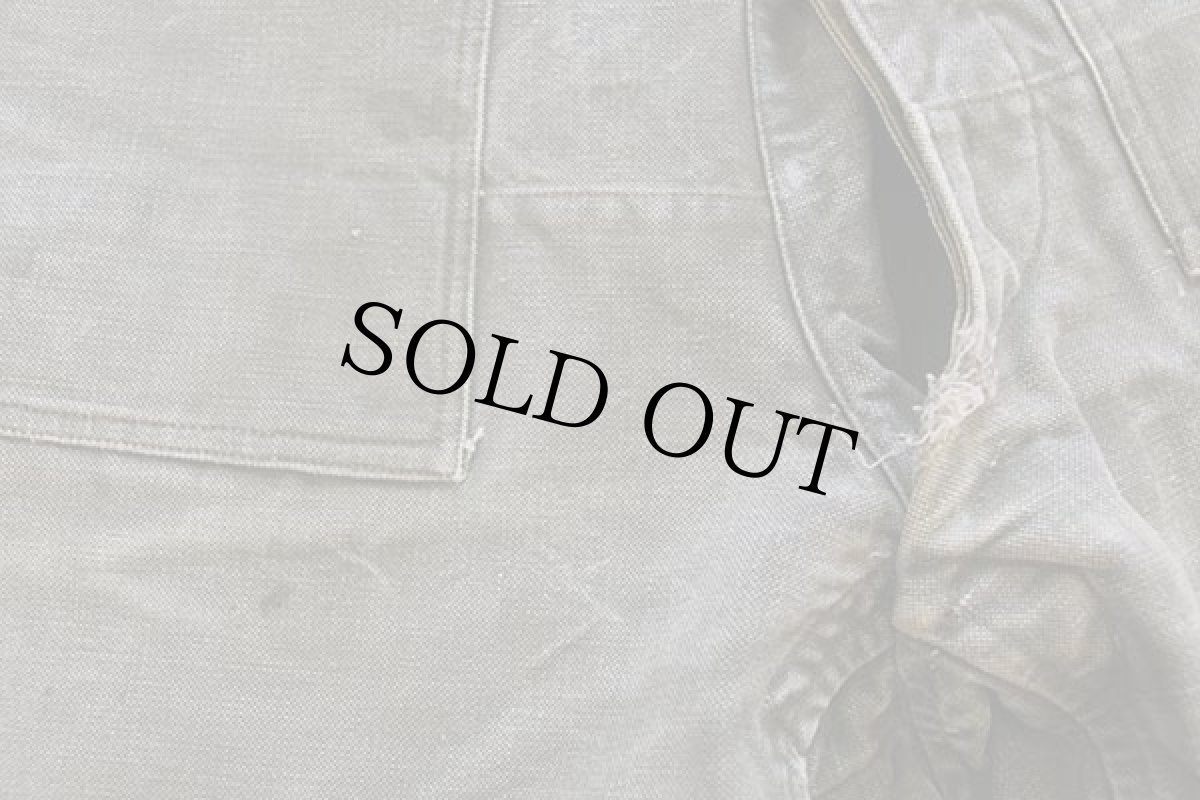 画像6: 40s フランス軍 モーターサイクル オーバーパンツ ボロ W38 (6)