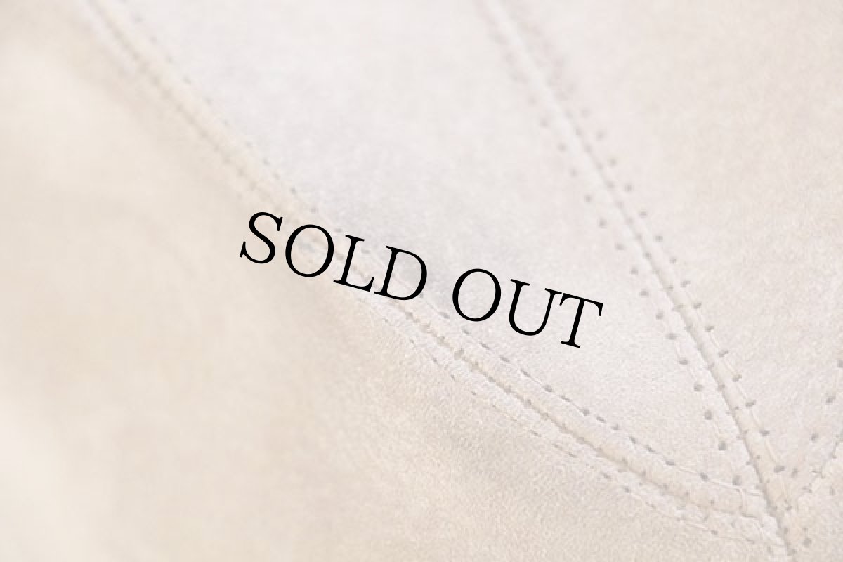 画像6: ビンテージ USA製 DEERSKIN TRADING POST スエードレザー フェドラハット サンドベージュ 7 1/2 (6)