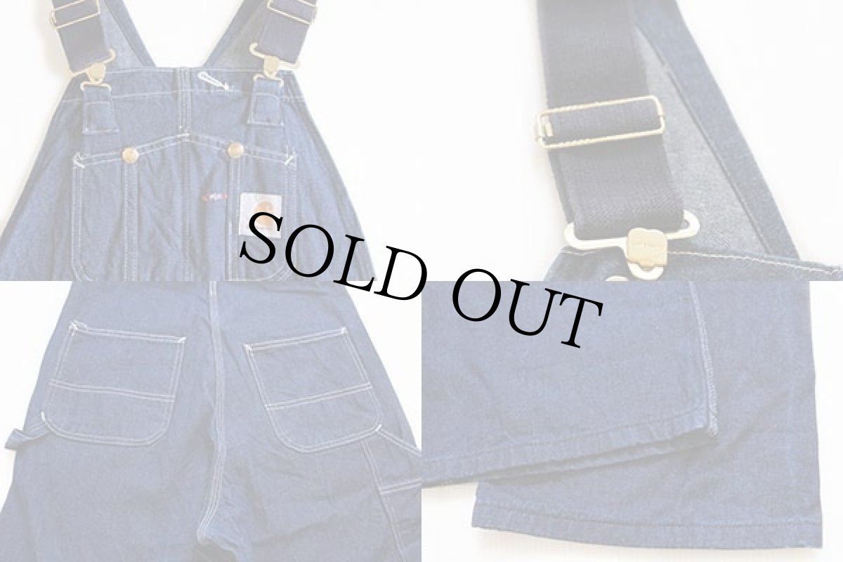 画像3: 90s carharttカーハート デニム オーバーオール (3)