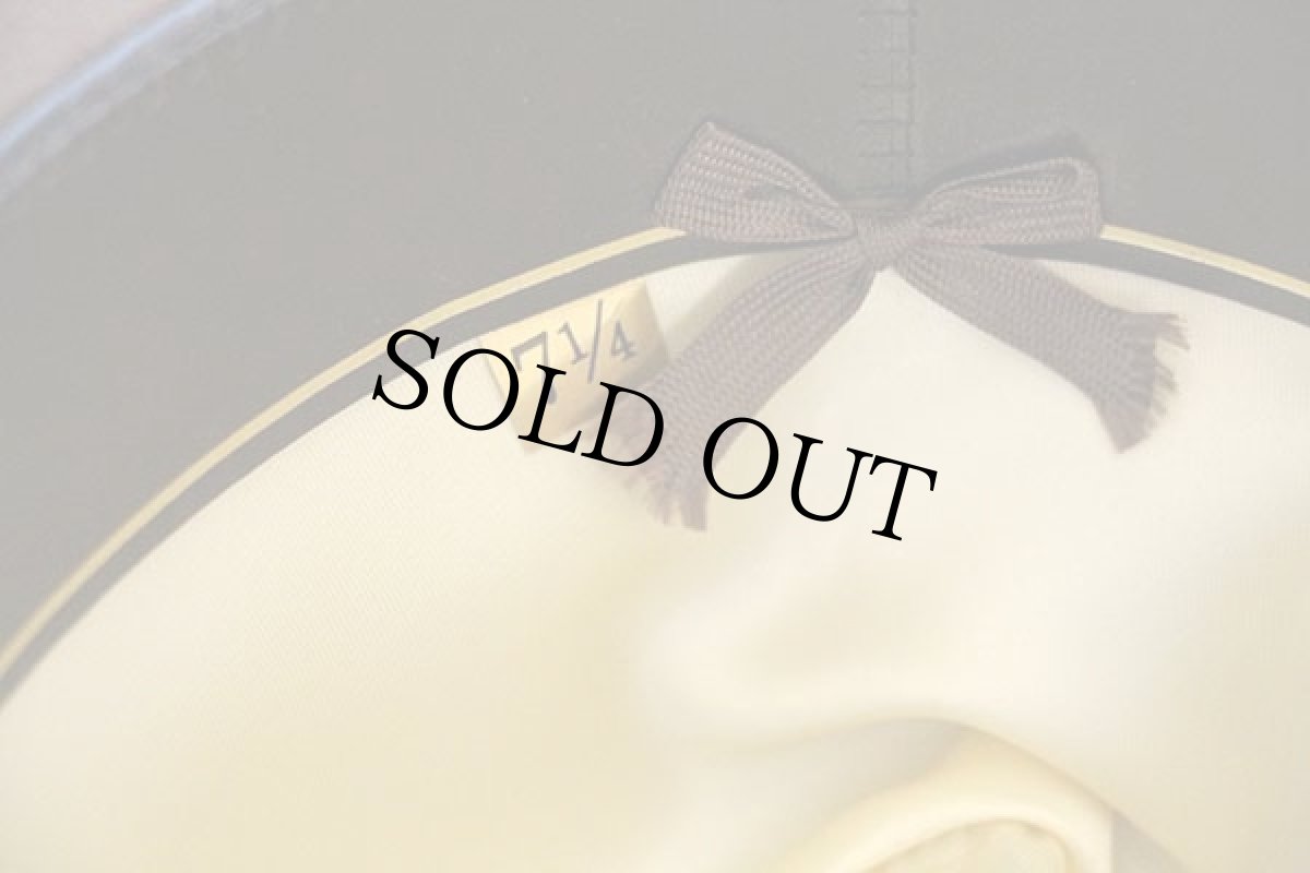 画像4: ビンテージ USA製 Dobbs フェルト フェドラハット グレーブラウン 7 1/4 (4)