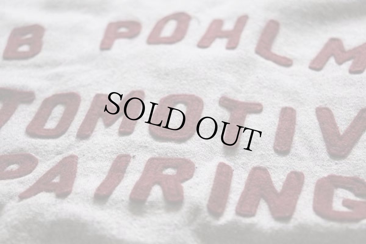 画像3: 50s OLIVER フェルトパッチ インディアンヘッド パッチ ウール ベースボールシャツ 杢ブルーグレー 38 (3)