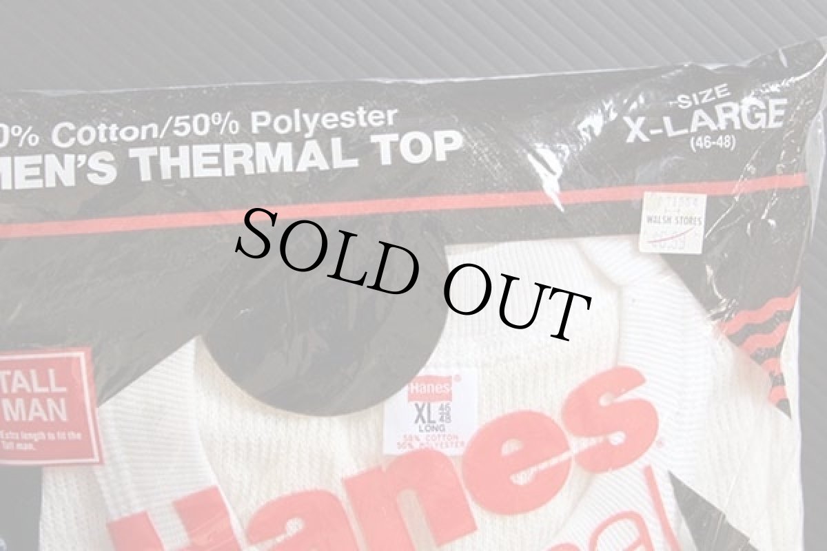 画像3: デッドストック★80s USA製 Hanes サーマルシャツ ナチュラル XL (3)