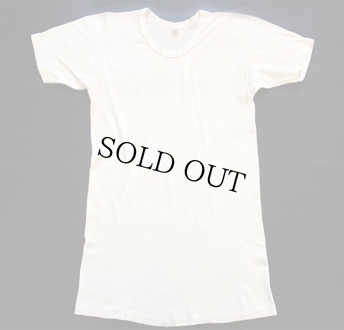 画像2: 40s HANES コットン 半袖アンダーシャツ クリーム 46 (2)