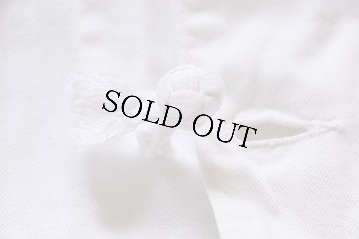 画像7: 50s MARKS & SONS HBT ヘリンボーンツイル コート 白 36 (7)