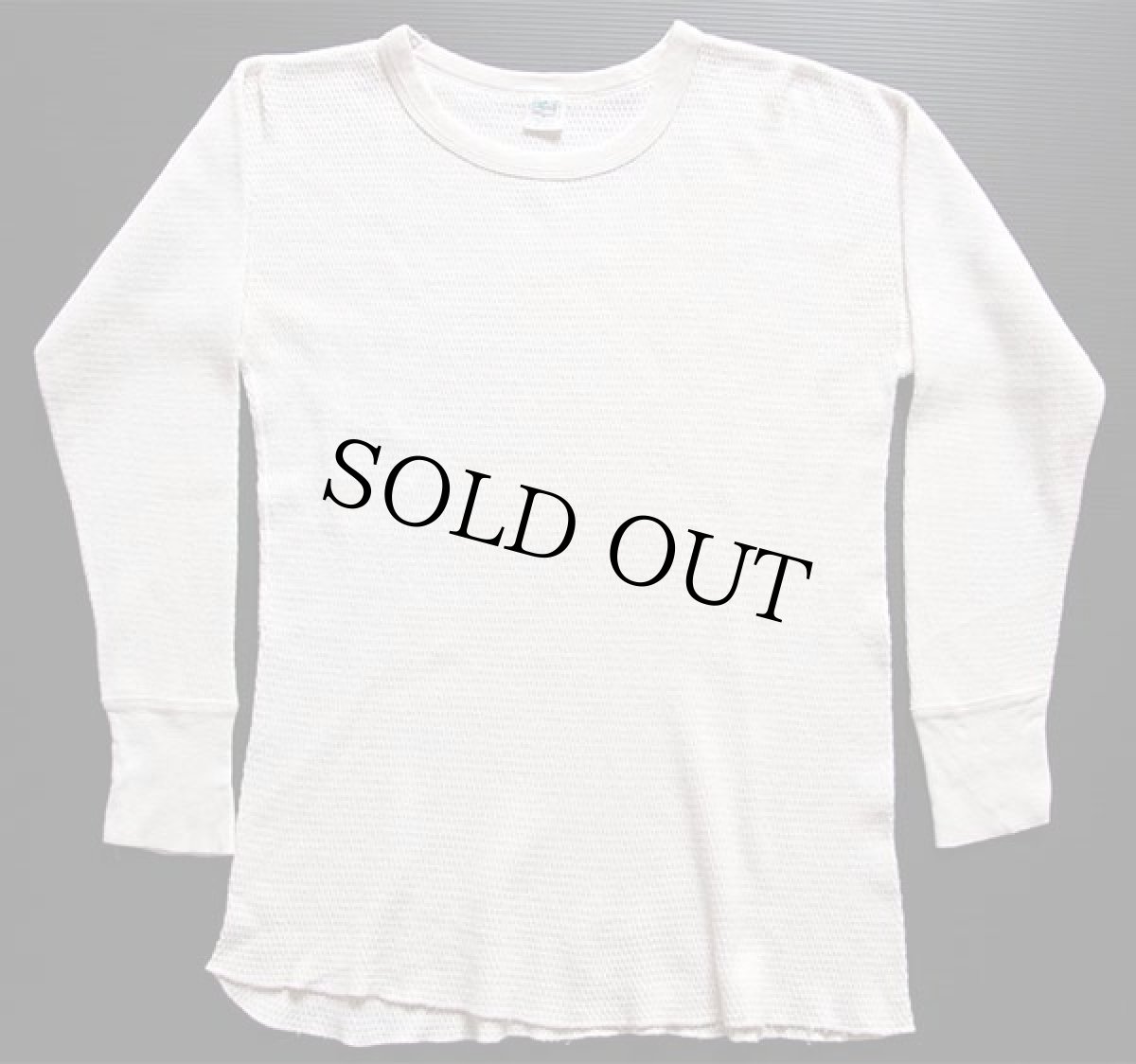 画像2: 70s USA製 Kmart コットン サーマルシャツ ナチュラル L (2)