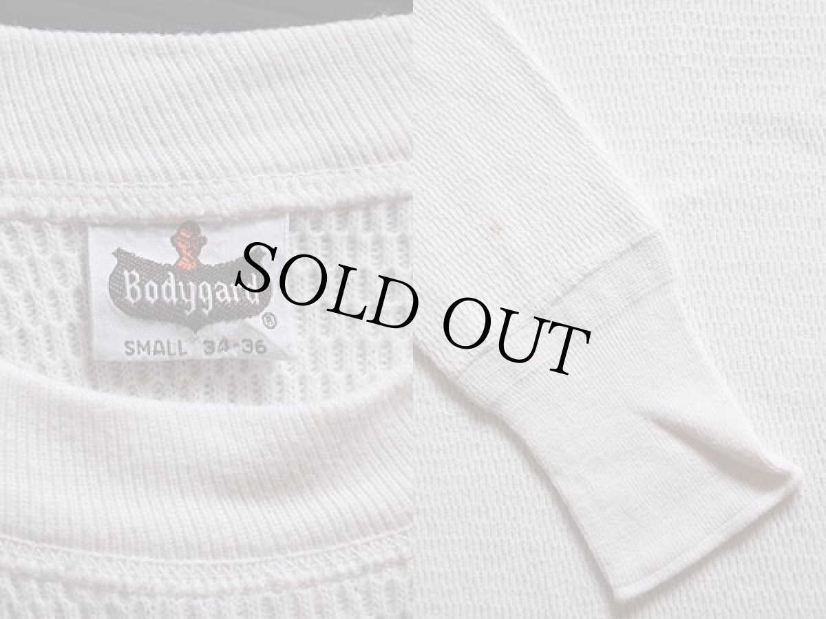 画像3: 60s Bodygard コットン サーマルシャツ ナチュラル S (3)