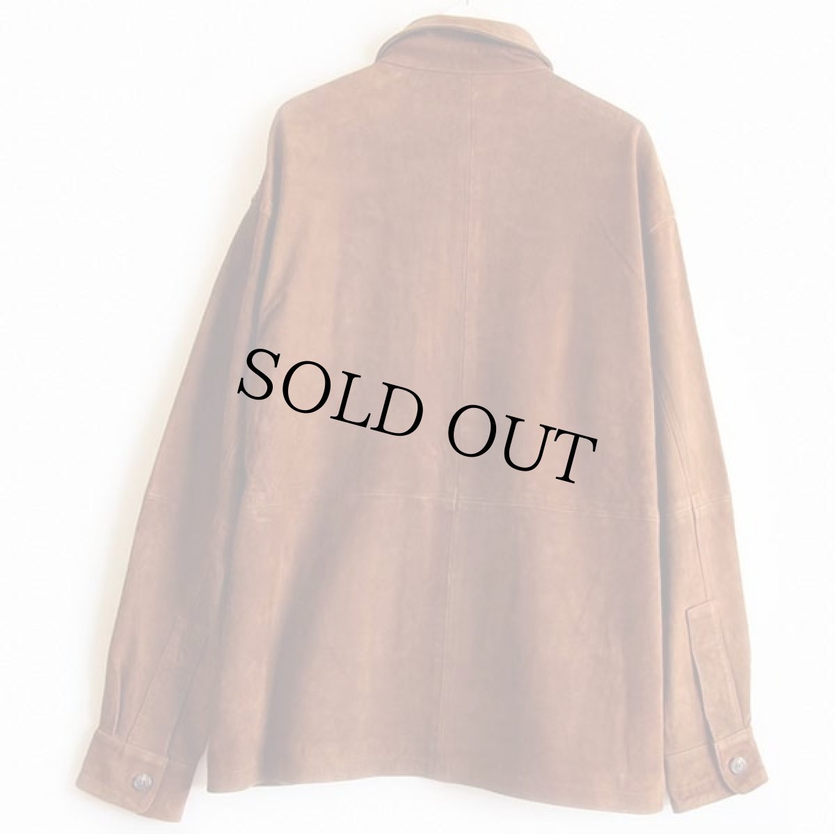 画像2: 90s ポロ ラルフローレン ディアスキン スエード レザー シャツジャケット 茶 L (2)