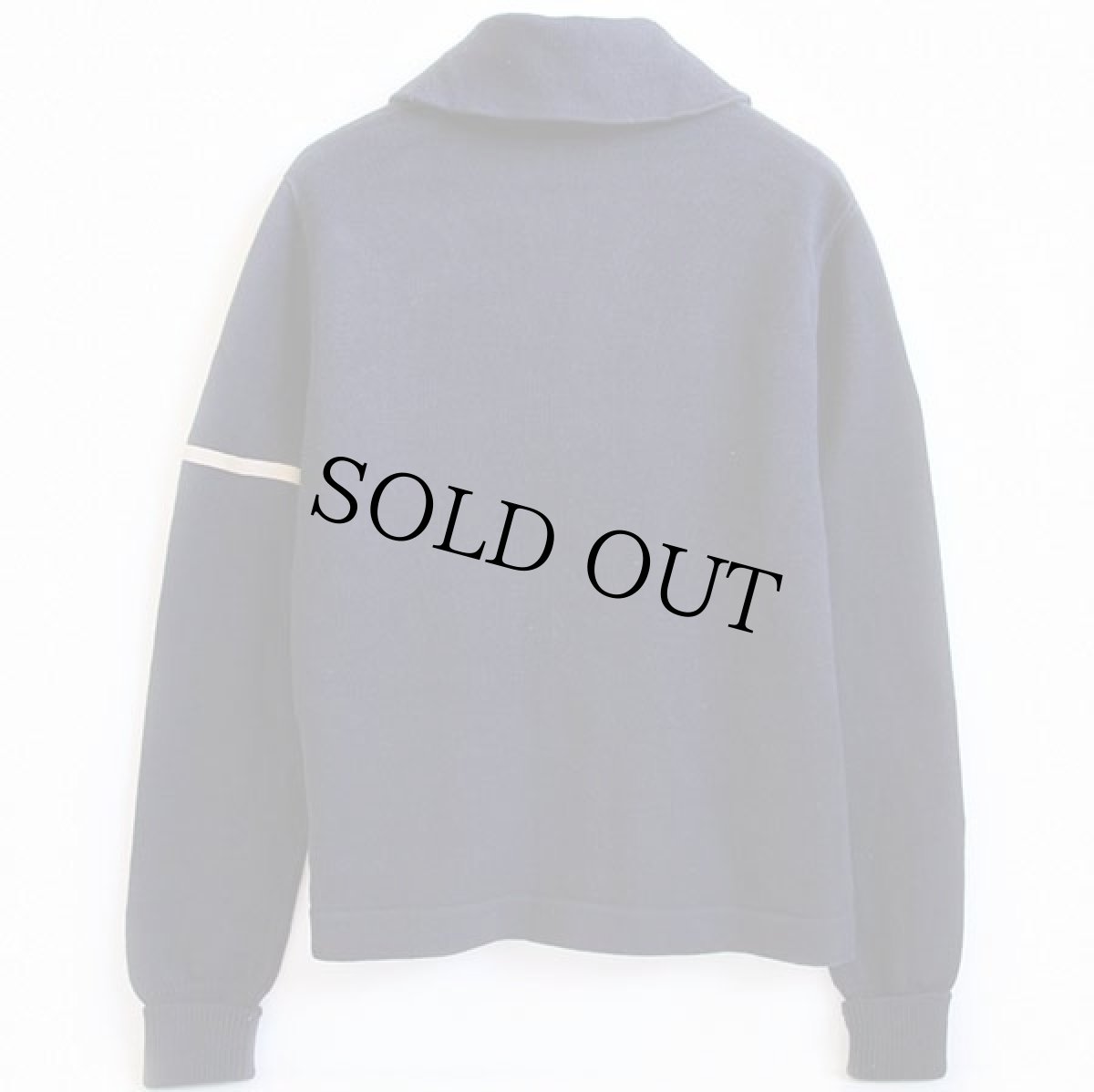 画像2: 00s RUGBY ラルフローレン パッチ付き ショールカラー コットンニット レタードカーディガン 紺 L (2)