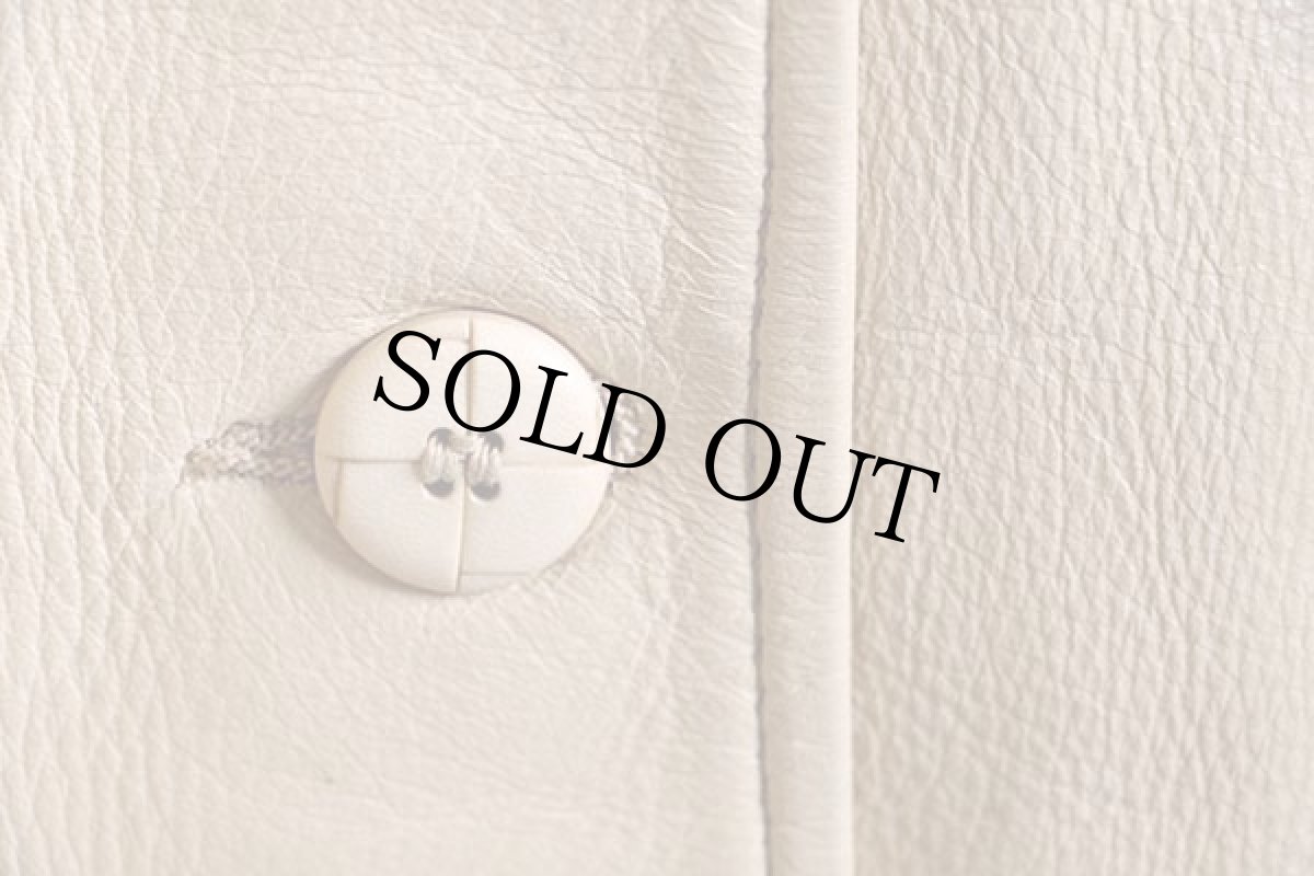 画像7: USA製 Mid Western ディアスキン レザージャケット アイボリー (7)