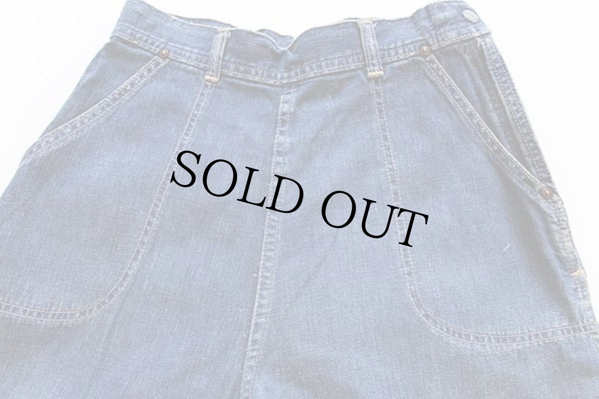 画像2: 50s TUF NUT インディゴ デニム ランチパンツ (2)