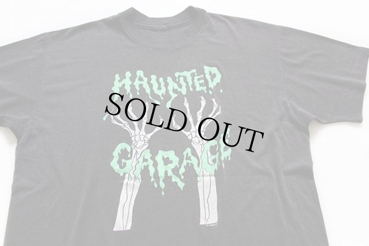 画像1: 90s HAUNTED GARAGE バンドTシャツ 墨黒 (1)