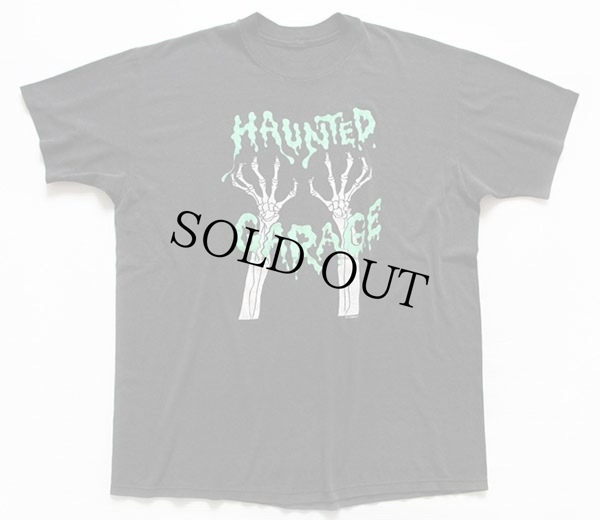 画像2: 90s HAUNTED GARAGE バンドTシャツ 炭黒 (2)