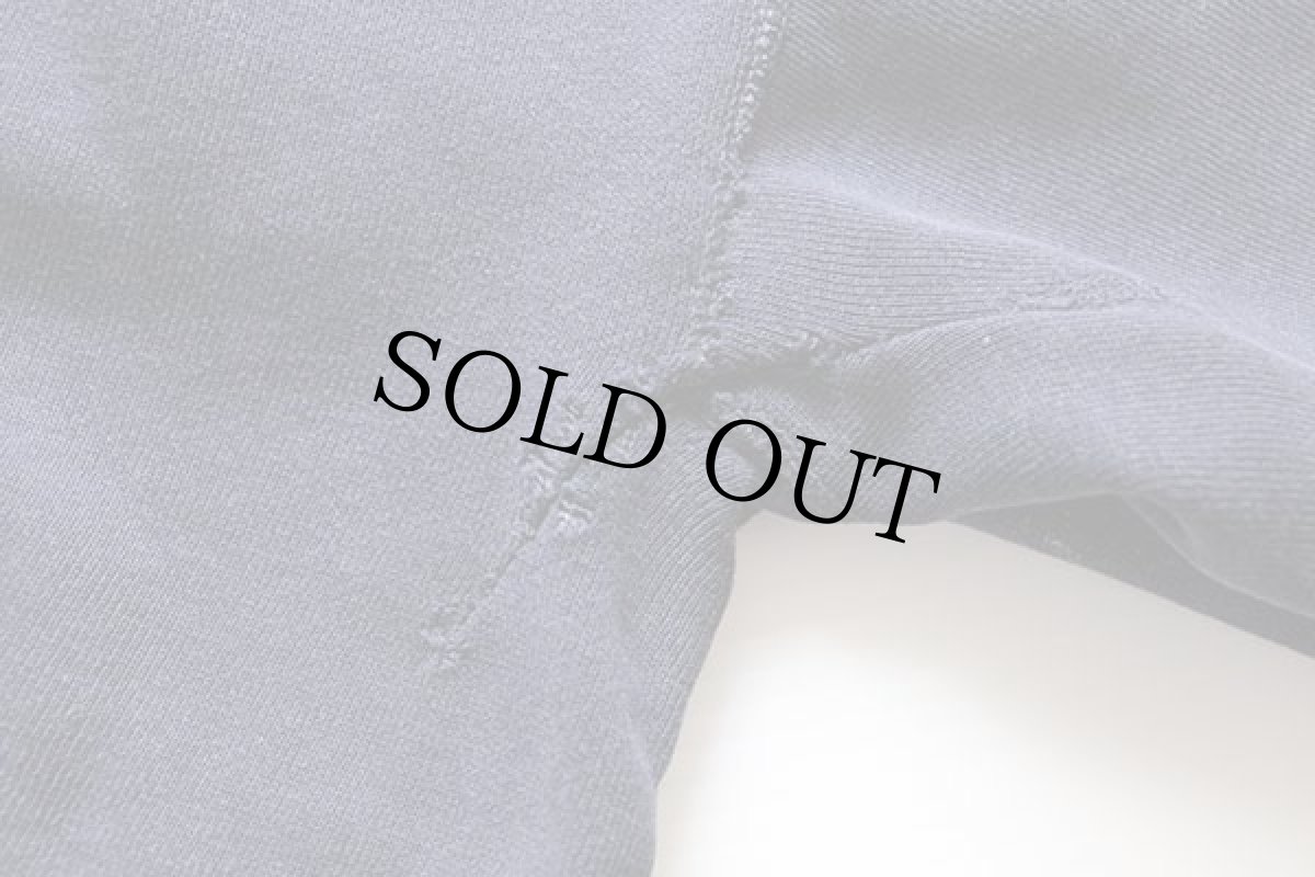 画像8: 60s SAINT PAUL ACADEMY コットン カットオフ 半袖スウェット ナス紺 (8)