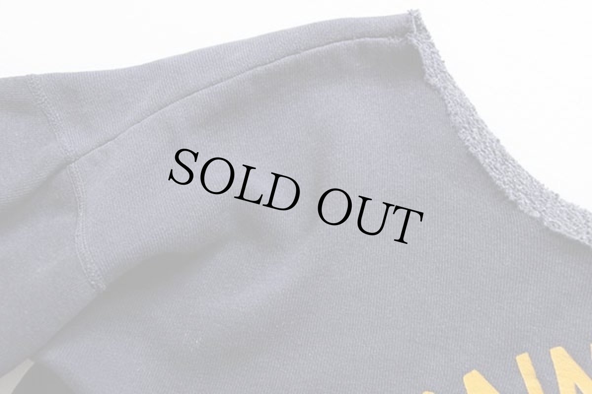 画像4: 60s SAINT PAUL ACADEMY コットン カットオフ 半袖スウェット ナス紺 (4)