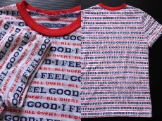 画像3: 70s I FEEL GOOD ALL OVER ! 総柄 ジャガード Tシャツ (3)