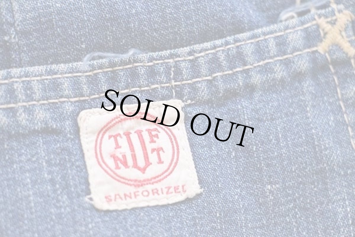 画像4: 50s TUF NUT インディゴ デニム ランチパンツ (4)