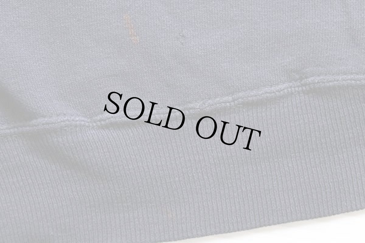 画像6: 60s SAINT PAUL ACADEMY コットン カットオフ 半袖スウェット ナス紺 (6)