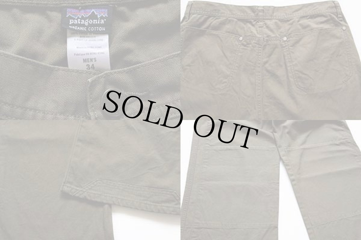画像3: patagoniaパタゴニア ダブルニー オーガニックコットン パンツ オリーブ w34 (3)