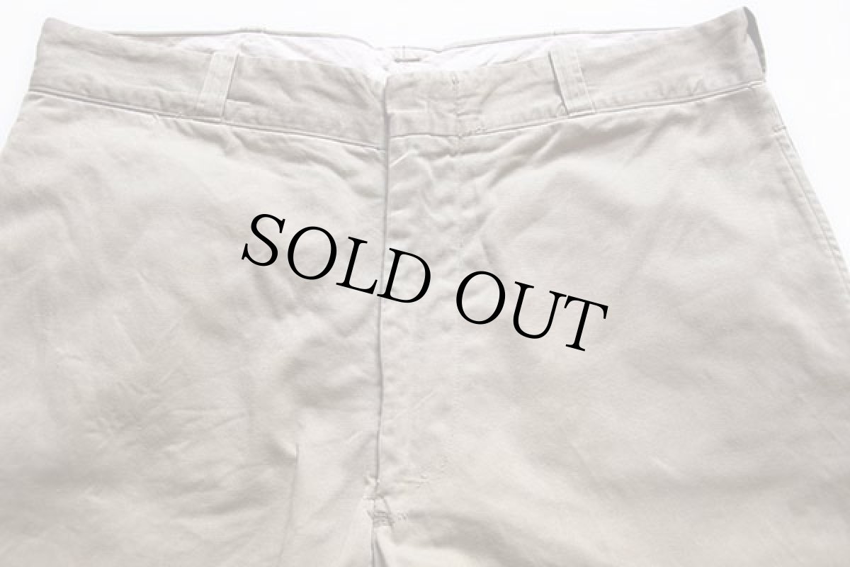 画像2: 70s 米軍 U.S.ARMY コットン チノパン カーキ w36 L29 (2)