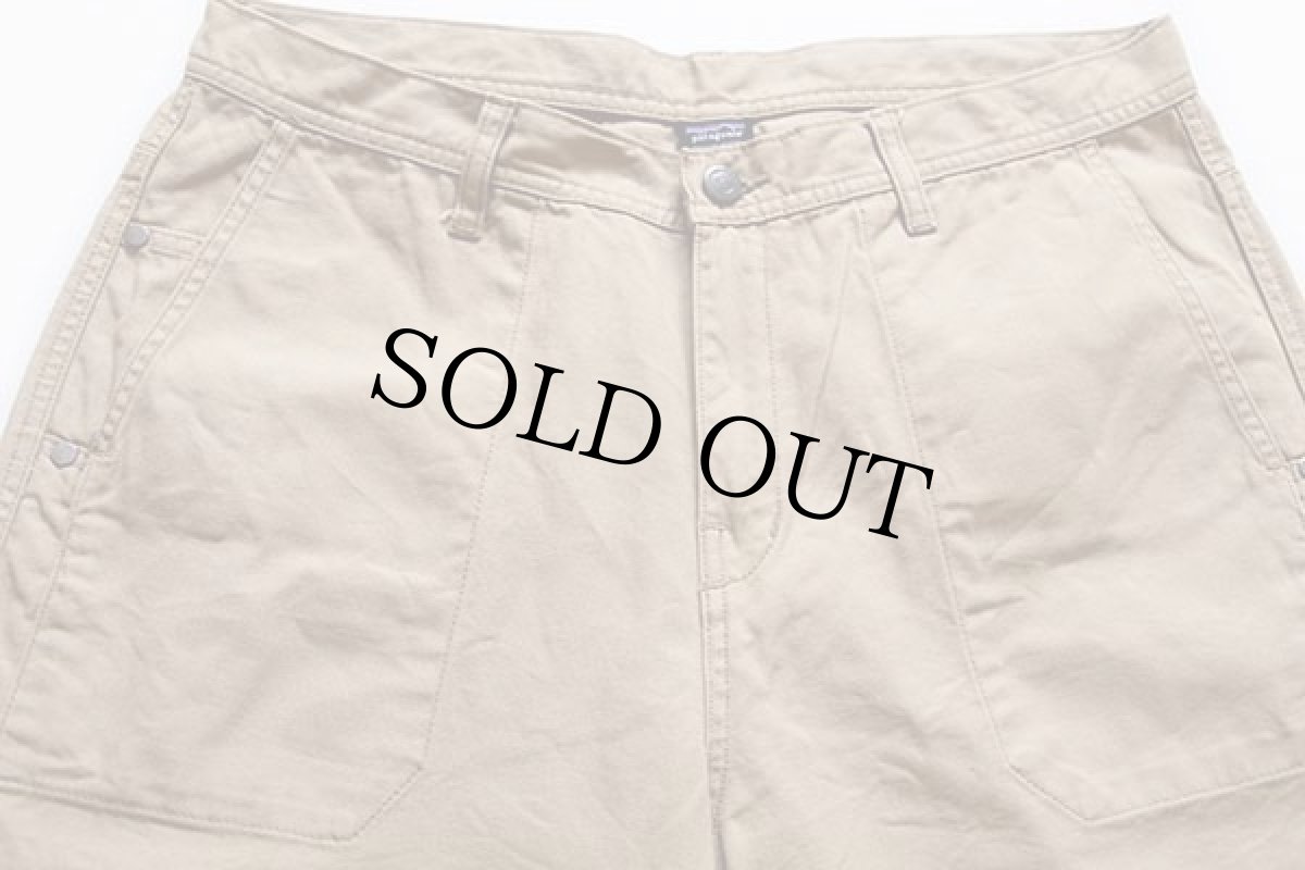 画像2: patagoniaパタゴニア ダブルニー オーガニックコットン パンツ タン w34 (2)