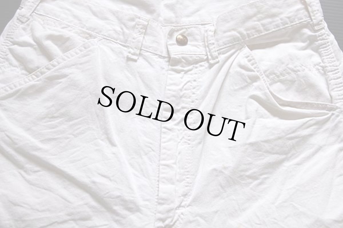 画像2: 70s USA製 Leeリー コットン ペインターパンツ 生成り w32 (2)