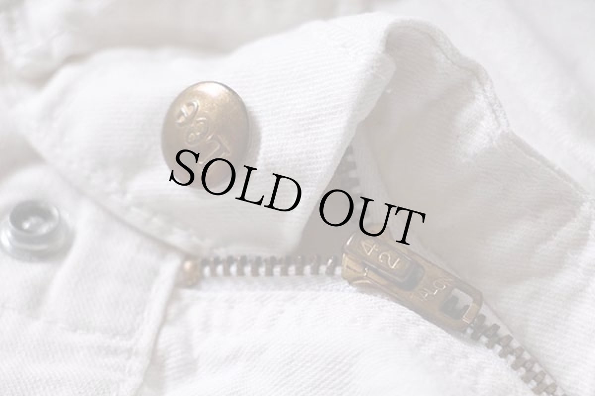 画像5: 70s USA製 Leeリー コットン ペインターパンツ 生成り w32 (5)