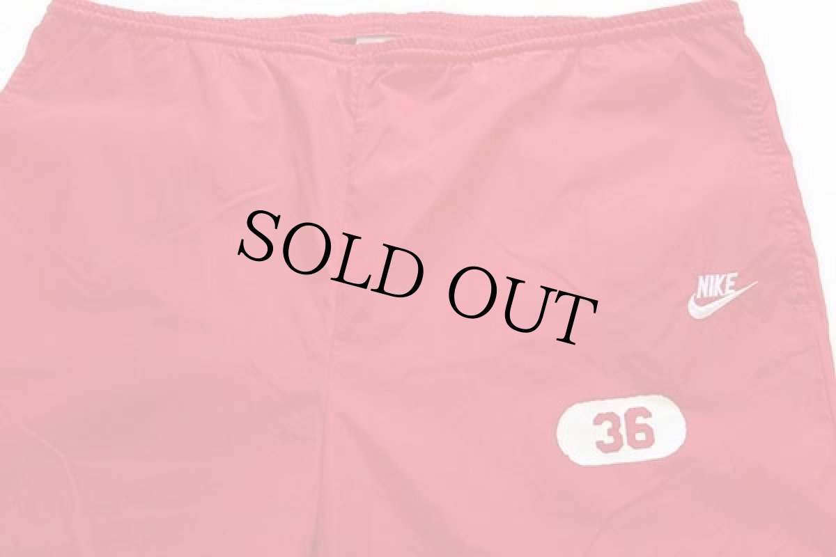 画像2: 90s NIKEナイキ 36 ナイロンパンツ 赤 XXL (2)