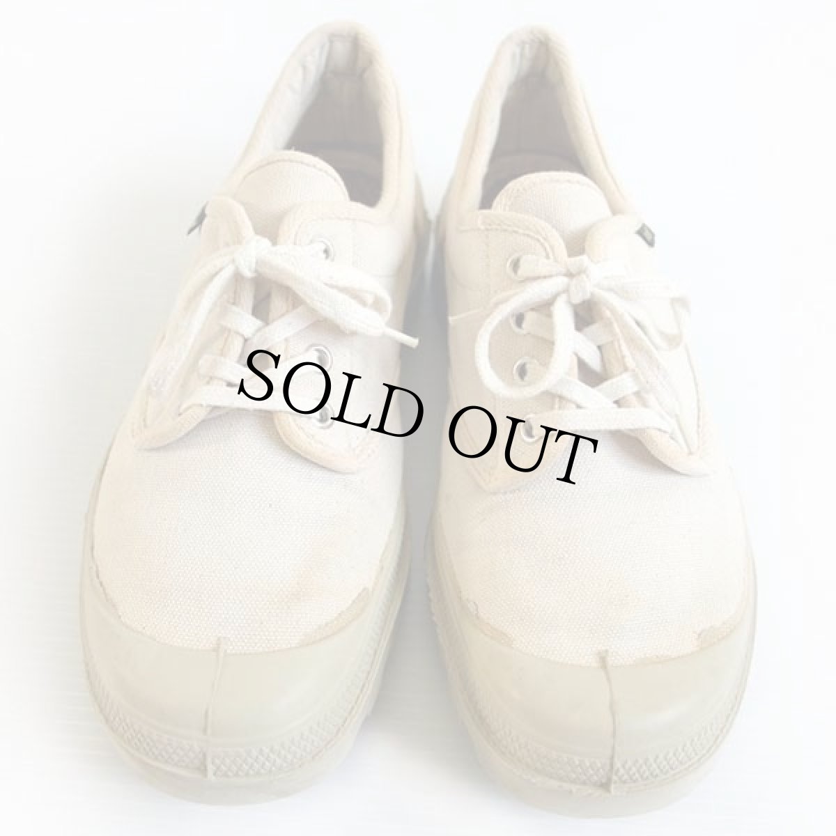 画像3: フランス製 PALLADIUM Pampaパンパ キャンバス スニーカー 生成り 42 (3)