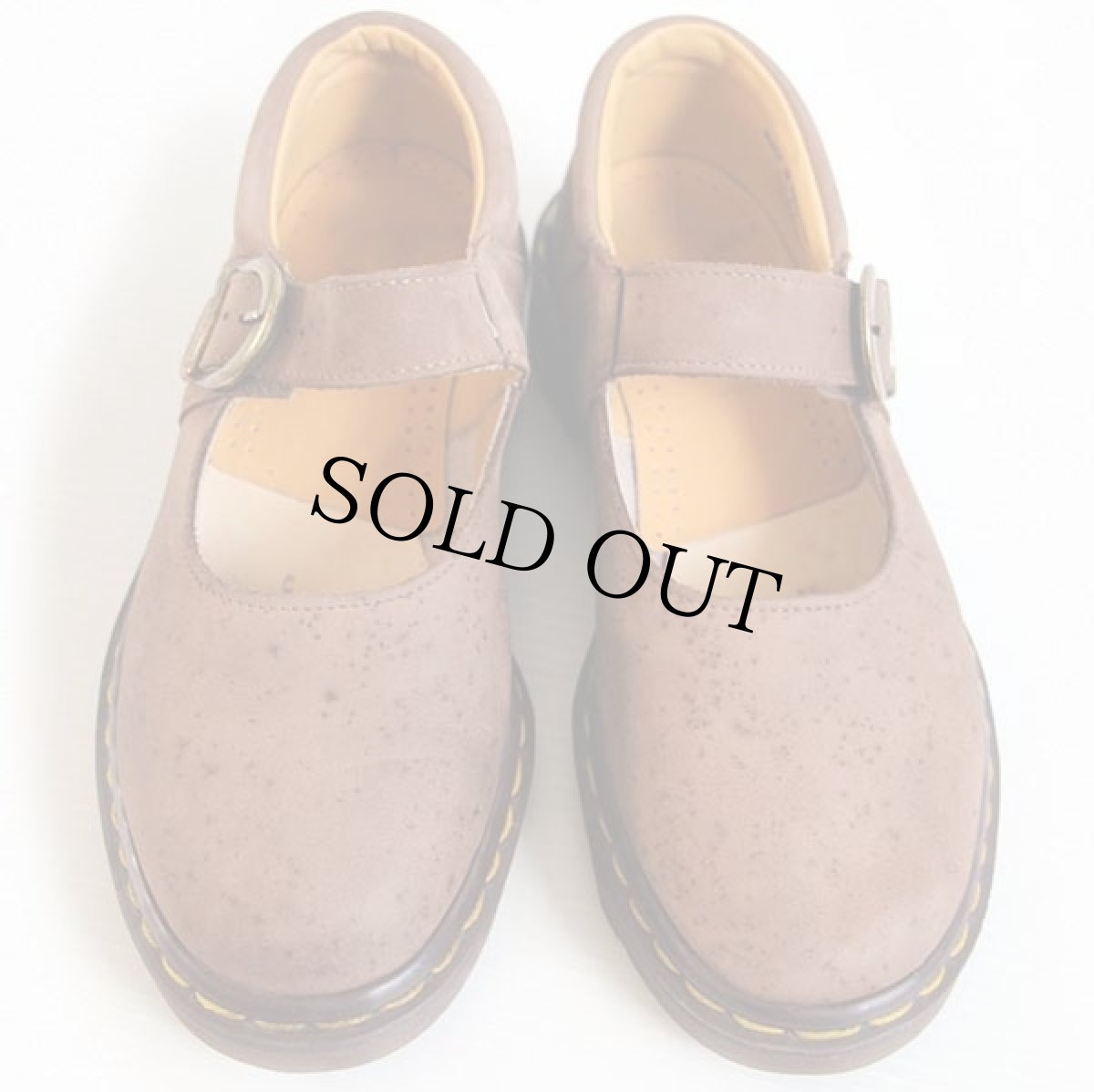 画像3: 英国製 DR.MARTENSドクターマーチン ストラップ ヌバック レザーシューズ モカ UK5 (3)