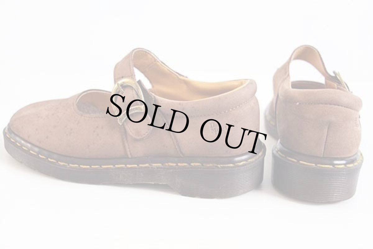 画像2: 英国製 DR.MARTENSドクターマーチン ストラップ ヌバック レザーシューズ モカ UK5 (2)