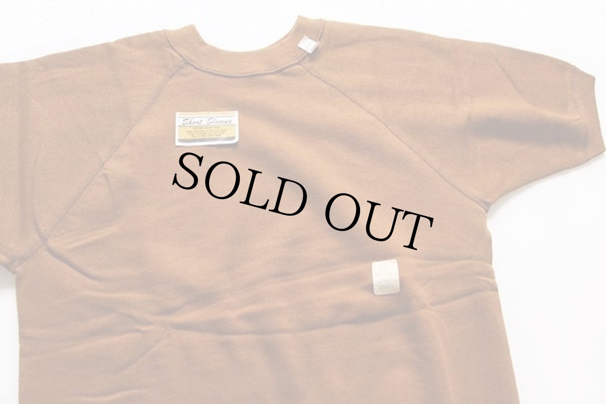 画像3: デッドストック★60s USA製 SEARS 無地 半袖スウェット オーカー M (3)