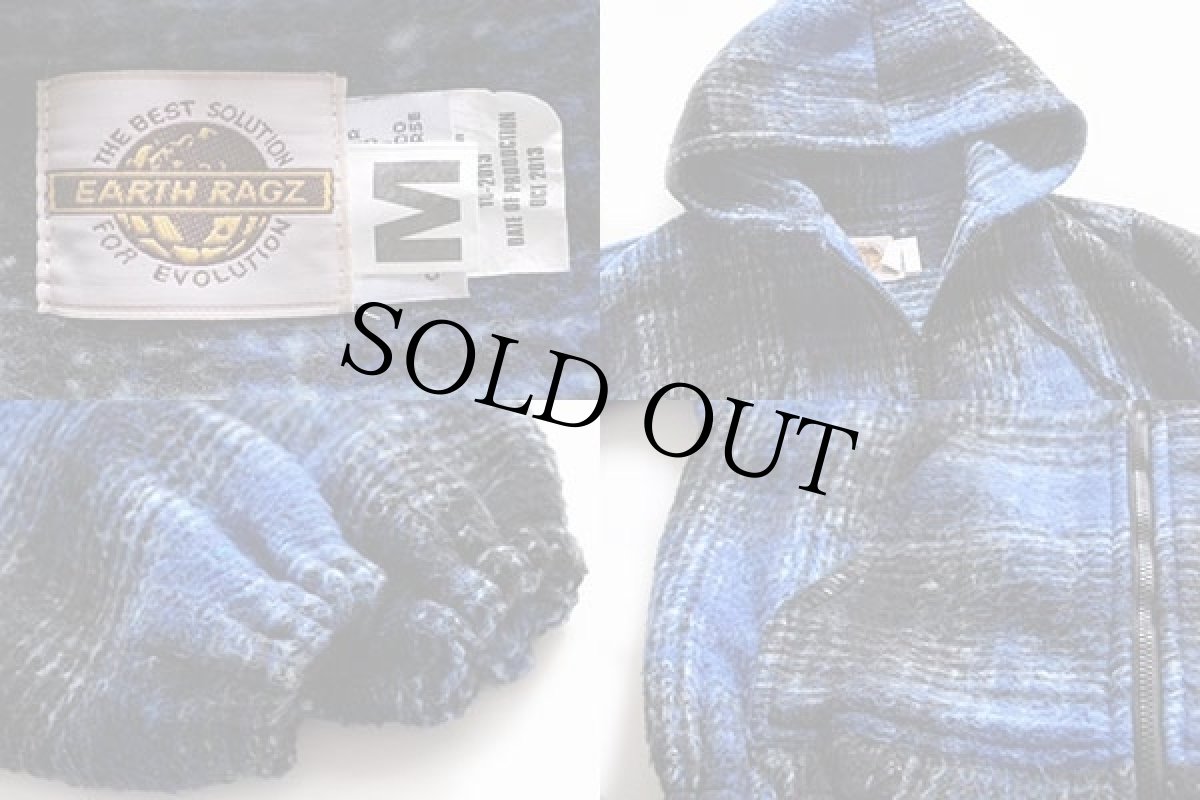 画像3: メキシコ製 EARTH RAGZ チェック メキシカン ジップパーカー M (3)