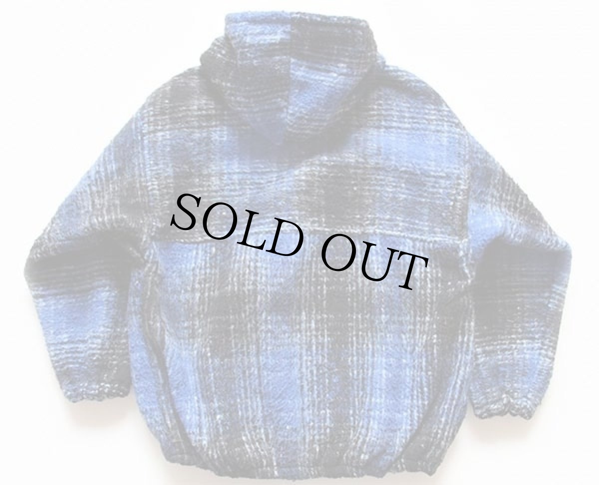 画像2: メキシコ製 EARTH RAGZ チェック メキシカン ジップパーカー M (2)