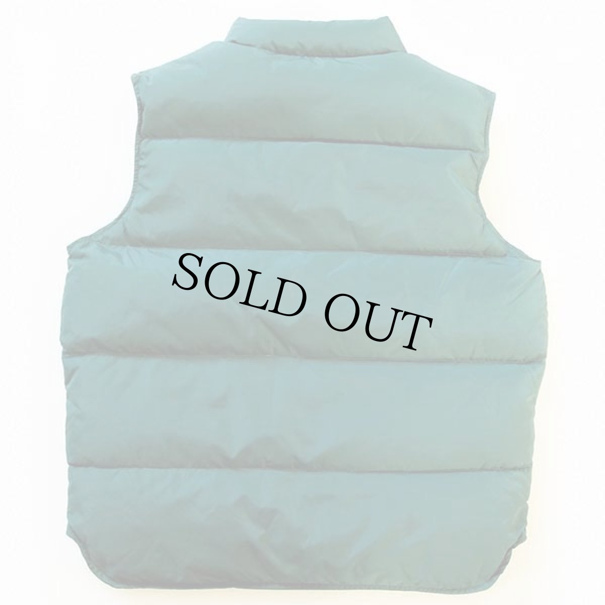 画像2: 80s USA製 Woolrichウールリッチ ナイロン ダウンベスト 緑 L (2)