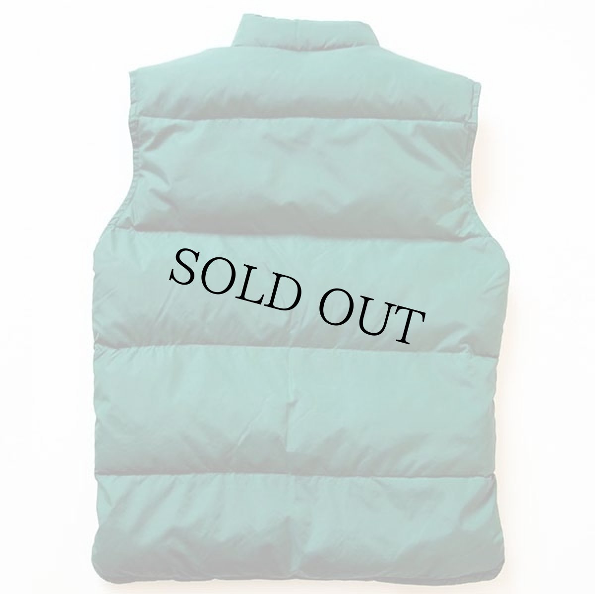 画像2: 80s NORTH WOODS ナイロン ダウンベスト 緑 S (2)