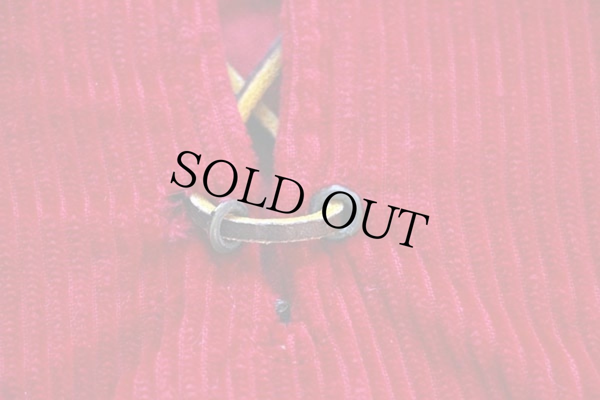 画像6: 50s Harwyn レースアップ プルオーバー 太畝 コーデュロイシャツ 赤 M (6)