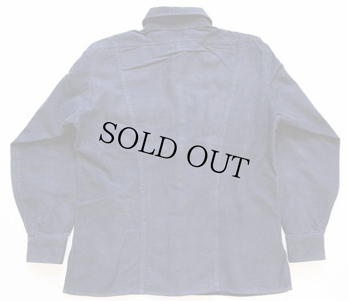 画像2: 80s EddieBauerエディーバウアー 無地 シャモアクロス シャツジャケット 紺 (2)