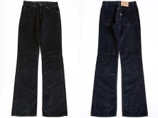 画像1: 80s USA製 Levi'sリーバイス 517-1558 コーデュロイパンツ 黒 w30 L34★ブーツカット (1)