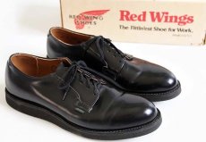 画像1: 90s USA製 REDWINGレッドウイング 101 ポストマン レザーシューズ 黒 10B 箱付き (1)