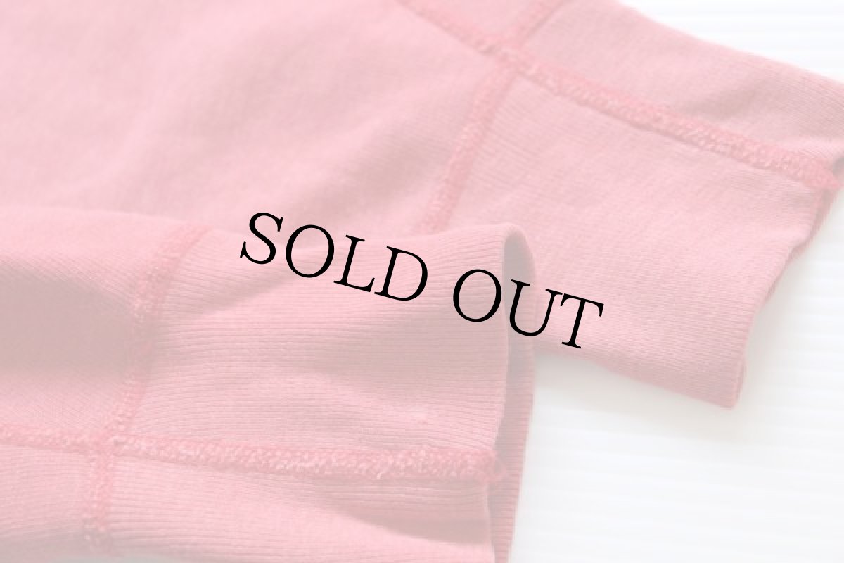 画像4: 60s WENTWORTH MILITARY ACADEMY コットン スウェットパーカー 赤 フェード (4)