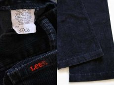 画像3: 90s USA製 Leeリー 203 コーデュロイパンツ 黒 w33 (3)