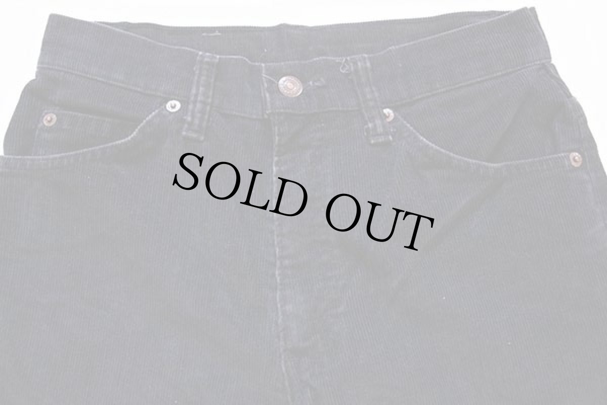 画像2: 80s USA製 Levi'sリーバイス 517-1558 コーデュロイパンツ 黒 w30 L34★ブーツカット (2)