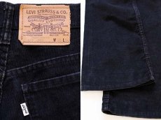 画像3: 80s USA製 Levi'sリーバイス 517-1558 コーデュロイパンツ 黒 w30 L34★ブーツカット (3)